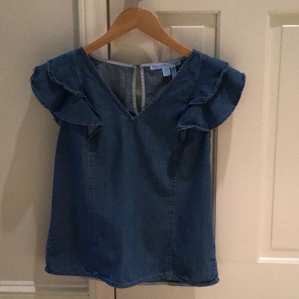Draper James chambray top